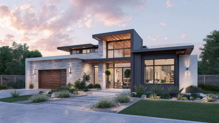 Casa moderna de diseño – fachada vivienda